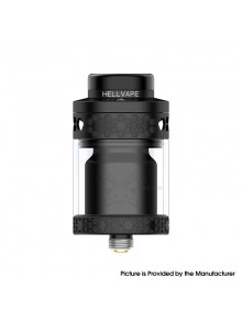 [Ships from Bonded Warehouse] Authentic Hellvape Dead Rabbit 4 RTA Tank Atomizer - Matte Full Black, 3.5 / 5.5ml, 26mm Diameter