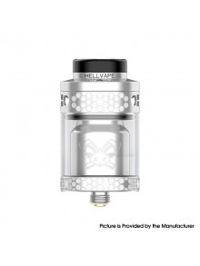 [Ships from Bonded Warehouse] Authentic Hellvape Dead Rabbit 4 RTA Tank Atomizer - Silver, 3.5ml / 5.5ml, 26mm Diameter