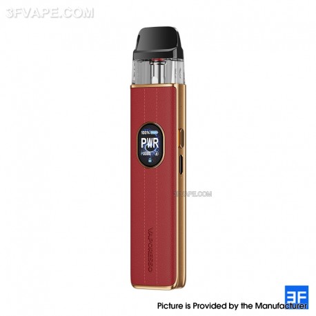 [Ships from Bonded Warehouse] Authentic Vaporesso XROS 5 Pod System Kit - Red Leather, 1500mAh, 3ml, 0.4ohm / 0.6ohm