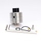 YFTK Haku Phenom Style RDA Rebuildable Dripping Atomizer w/ BF Pin - Silver, 316 Stainless Steel, 22mm Diameter