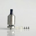 Rekavape Cocoon Style MTL RTA Rebuildable Tank Atomizer - Silver, 3.0ml, 2 x 0.9mm / 2 x 1.5mm Arip Pin, 22mm Diameter