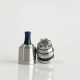 Rekavape Cocoon Style MTL RTA Rebuildable Tank Atomizer - Silver, 3.0ml, 2 x 0.9mm / 2 x 1.5mm Arip Pin, 22mm Diameter