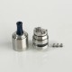 Rekavape Cocoon Style MTL RTA Rebuildable Tank Atomizer - Silver, 3.0ml, 2 x 0.9mm / 2 x 1.5mm Arip Pin, 22mm Diameter