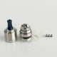 Rekavape Cocoon Style MTL RTA Rebuildable Tank Atomizer - Silver, 3.0ml, 2 x 0.9mm / 2 x 1.5mm Arip Pin, 22mm Diameter