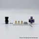 YFTK 909 Modify Nugg Style RBA for LVE Orion ll - Purple, 4 x Airflow Pins 1.0, 2.0, 3.0, 4.0mm