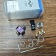 YFTK 909 Modify Nugg Style RBA for LVE Orion ll - Purple, 4 x Airflow Pins 1.0, 2.0, 3.0, 4.0mm
