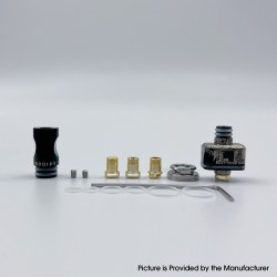 YFTK 909 Modify Nugg Style RBA for LVE Orion ll - Black, 4 x Airflow Pins 1.0, 2.0, 3.0, 4.0mm