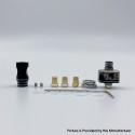 YFTK 909 Modify Nugg Style RBA for LVE Orion ll - Black, 4 x Airflow Pins 1.0, 2.0, 3.0, 4.0mm