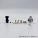 YFTK 909 Modify Nugg Style RBA for LVE Orion ll - Silver, 4 x Airflow Pins 1.0, 2.0, 3.0, 4.0mm