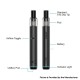 [Ships from Bonded Warehouse] Authentic Joyetech eGo Slim Pod System Kit - Black , 800mAh, 2ml, 1.2ohm