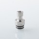 VWM Style 510 Drip Tip for RDA / RTA / RDTA Atomizer - Silver, Stainless Steel