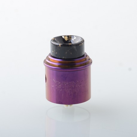 Apocalypse Gen 2 Style RDA Rebuildable Dripping Atomizer - Purple, Stainless Steel, BF Pin, 24mm Diameter