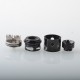 Apocalypse Gen 2 Style RDA Rebuildable Dripping Atomizer - Black, Stainless Steel, BF Pin, 24mm Diameter