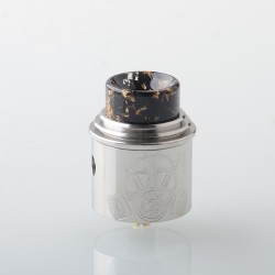 Apocalypse Gen 2 Style RDA Rebuildable Dripping Atomizer - Silver, Stainless Steel, BF Pin, 24mm Diameter