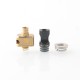 909 Modify Nugg Style RBA for LVE Orion ll - Gold, 4 x Airflow Pins 1.0, 2.0, 3.0, 4.0mm