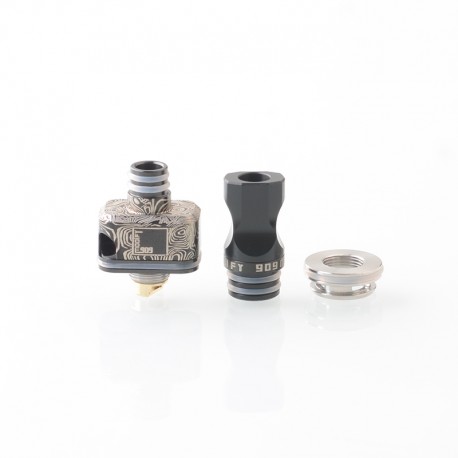 909 Modify Nugg Style RBA for LVE Orion ll - Black, 4 x Airflow Pins 1.0, 2.0, 3.0, 4.0mm