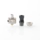 909 Modify Nugg Style RBA for LVE Orion ll - Silver, 4 x Airflow Pins 1.0, 2.0, 3.0, 4.0mm