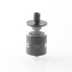 pNeumatyca Style RTA Rebuildable Tank Atomizer - Black, SS + Glass, 3.5ml, 22mm Diameter