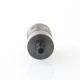 pNeumatyca Style RTA Rebuildable Tank Atomizer - Black, SS + Glass, 3.5ml, 22mm Diameter