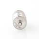 pNeumatyca Style RTA Rebuildable Tank Atomizer - Silver, SS + Glass, 3.5ml, 22mm Diameter