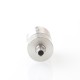 pNeumatyca Style RTA Rebuildable Tank Atomizer - Silver, SS + Glass, 3.5ml, 22mm Diameter