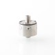 pNeumatyca Style RTA Rebuildable Tank Atomizer - Silver, SS + Glass, 3.5ml, 22mm Diameter