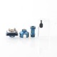 NT2U Style RBA Tank Full Kit for Boro / Billet / DotAIO V1 / V2 - Blue, 1.0 / 1.2 / 1.5 / 2.0 / 2.5 / 3.0 / 3.5 / 4.0mm