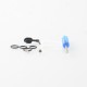 NT2U Style RBA Tank Full Kit for Boro / Billet / DotAIO V1 / V2 - Blue, 1.0 / 1.2 / 1.5 / 2.0 / 2.5 / 3.0 / 3.5 / 4.0mm