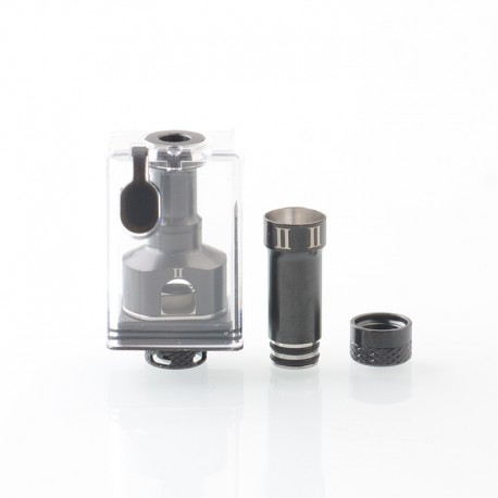 NT2U Style RBA Tank Full Kit for Boro / Billet / DotAIO V1 / V2 - Black, 1.0 / 1.2 / 1.5 / 2.0 / 2.5 / 3.0 / 3.5 / 4.0mm