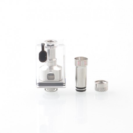 NT2U Style RBA Tank Full Kit for Boro / Billet / DotAIO V1 / V2 - Silver, 1.0 / 1.2 / 1.5 / 2.0 / 2.5 / 3.0 / 3.5 / 4.0mm