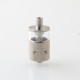 pNeumatyca Style RTA Rebuildable Tank Atomizer with 4.2ml Tank Tube - Silver, Titanium + Glass, 3.5ml, 22mm Diameter