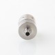 pNeumatyca Style RTA Rebuildable Tank Atomizer with 4.2ml Tank Tube - Silver, Titanium + Glass, 3.5ml, 22mm Diameter
