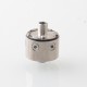pNeumatyca Style RTA Rebuildable Tank Atomizer with 4.2ml Tank Tube - Silver, Titanium + Glass, 3.5ml, 22mm Diameter