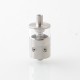 pNeumatyca Style RTA Rebuildable Tank Atomizer with 4.2ml Tank Tube - Silver, SS + Glass, 3.5ml, 22mm Diameter