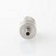 pNeumatyca Style RTA Rebuildable Tank Atomizer with 4.2ml Tank Tube - Silver, SS + Glass, 3.5ml, 22mm Diameter