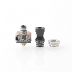 YFTK 909 Modify Nugg Style RBA for LVE Orion ll - Black, 4 x Airflow Pins 1.0, 2.0, 3.0, 4.0mm