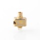 YFTK 909 Modify Nugg Style RBA for LVE Orion ll - Gold, 4 x Airflow Pins 1.0, 2.0, 3.0, 4.0mm