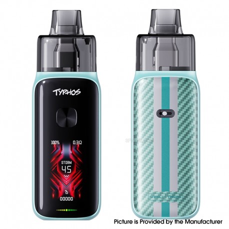 [Ships from Bonded Warehouse] Authentic Uwell Typhos Pro 45W Pod System Kit - Creamy Azure, 3000mAh, 6ml, 0.3ohm / 0.6ohm