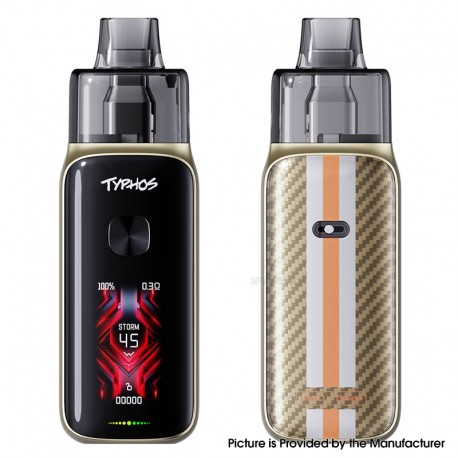 [Ships from Bonded Warehouse] Authentic Uwell Typhos Pro 45W Pod System Kit - Light Brown, 3000mAh, 6ml, 0.3ohm / 0.6ohm