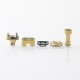 Rekavape UnKwn Glitch Style RBA Bridge for Billet / Boro Mod - Gold, Titanium, 8 PCS Air Pin 1, 1.2, 2, 2.5, 3, 3.5, 4, 4.5mm