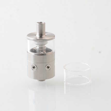 Rekavape pNeumatyca Style RTA Rebuildable Tank Atomizer - Silver, 316SS + Glass, 3.5ml, 22mm Diameter