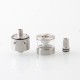 Rekavape pNeumatyca Style RTA Rebuildable Tank Atomizer - Silver, 316SS + Glass, 3.5ml, 22mm Diameter