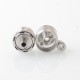 Rekavape pNeumatyca Style RTA Rebuildable Tank Atomizer - Silver, 316SS + Glass, 3.5ml, 22mm Diameter
