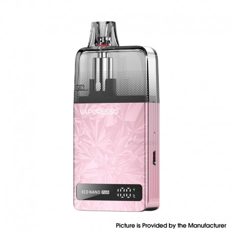 [Ships from Bonded Warehouse] Authentic Vaporesso Eco Nano Plus 20W Pod System Kit - Coral Pink, 1400mAh, 10ml, 0.6ohm