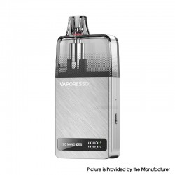 [Ships from Bonded Warehouse] Authentic Vaporesso Eco Nano Plus 20W Pod System Kit - Space Silver, 1400mAh, 10ml, 0.6ohm