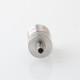 YFTK pNeumatyca Style RTA Rebuildable Tank Atomizer with 4.2ml Tank Tube - Silver, 316SS + Glass, 3.5ml, 22mm Diameter