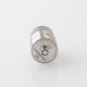 YFTK pNeumatyca Style RTA Rebuildable Tank Atomizer with 4.2ml Tank Tube - Silver, 316SS + Glass, 3.5ml, 22mm Diameter