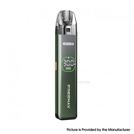 [Ships from Bonded Warehouse] Authentic FreeMax Rexa S 30W Pod System Kit - Olive Green, 1300mAh 2ml, 0.6ohm