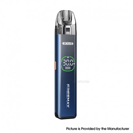 [Ships from Bonded Warehouse] Authentic FreeMax Rexa S 30W Pod System Kit - Blue, 1300mAh 2ml, 0.6ohm