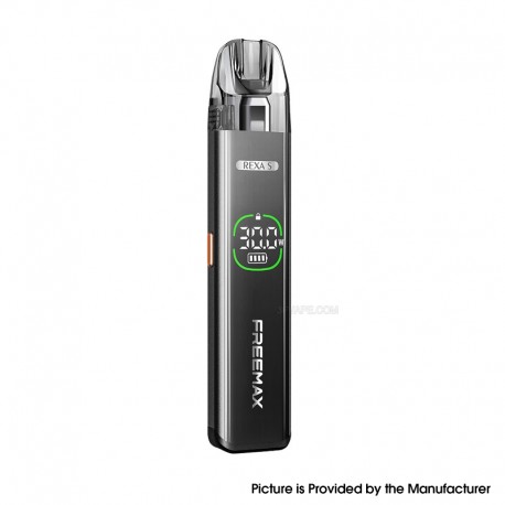 [Ships from Bonded Warehouse] Authentic FreeMax Rexa S 30W Pod System Kit - Black, 1300mAh 2ml, 0.6ohm